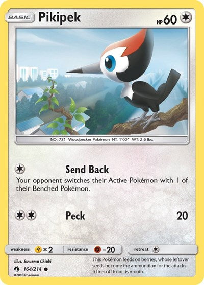 Pikipek (164) (SM - Lost Thunder) Light Play