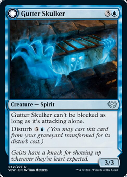 Gutter Skulker / Gutter Shortcut (Innistrad: Crimson Vow) Light Play