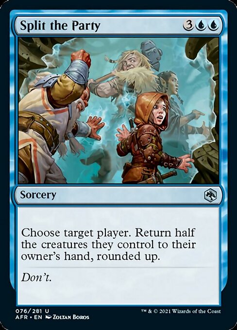 Split the Party (Adventures in the Forgotten Realms) Light Play