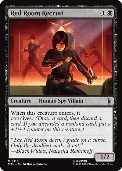 Red Room Recruit (Marvel Super Heroes) Light Play