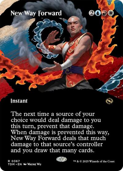 New Way Forward (Borderless) (Tarkir: Dragonstorm) Light Play