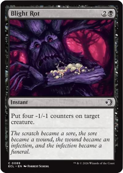 Blight Rot (Lorwyn Eclipsed) Light Play