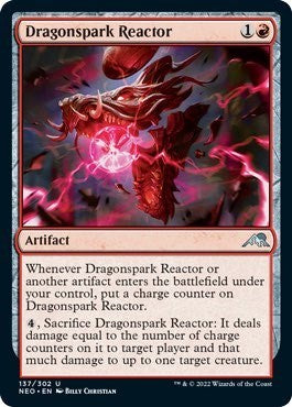Dragonspark Reactor (Kamigawa: Neon Dynasty) Light Play