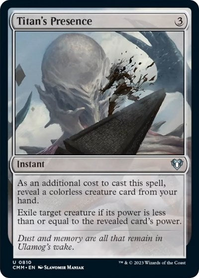 Titan's Presence (Commander Masters) Light Play