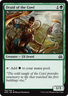 Druid of the Cowl (Aether Revolt) Light Play