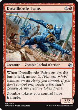 Dreadhorde Twins (War of the Spark) Light Play