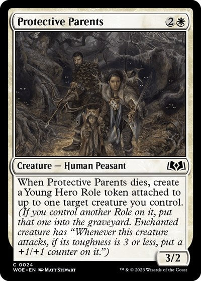 Protective Parents (Wilds of Eldraine) Light Play