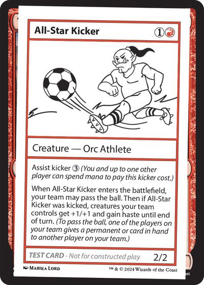 All-Star Kicker (Mystery Booster 2 Playtest Cards) Light Play