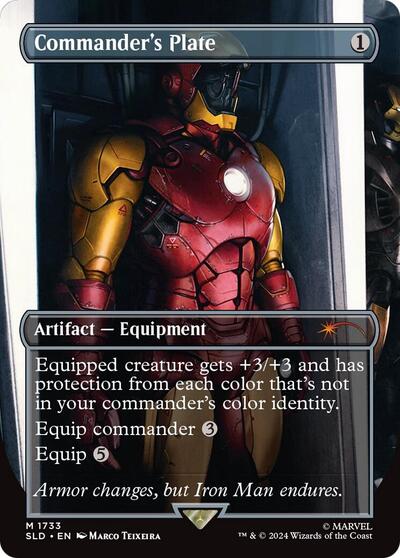 Commander's Plate (1733) (Secret Lair) Near Mint