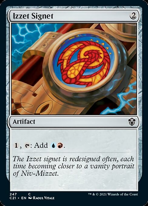 Izzet Signet (Commander 2021 Strixhaven) Light Play