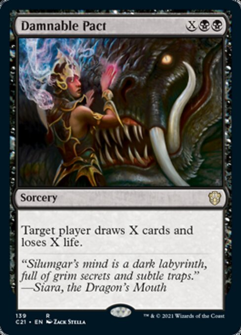 Damnable Pact (Commander 2021 Strixhaven) Light Play