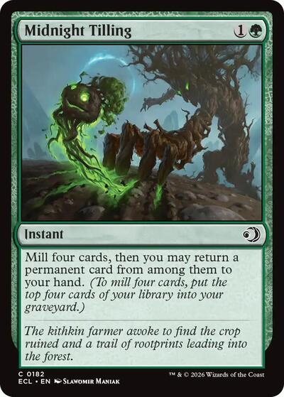 Midnight Tilling (Lorwyn Eclipsed) Light Play Foil