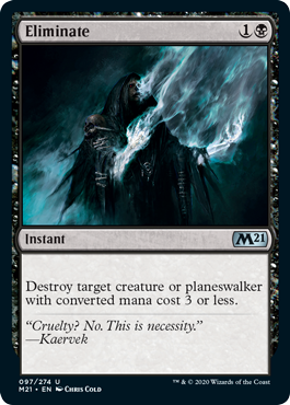 Eliminate (Magic 2021 Core Set) Light Play