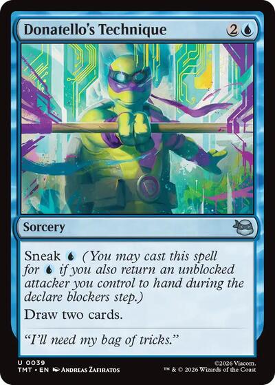 Donatello's Technique (Teenage Mutant Ninja Turtles) Light Play Foil