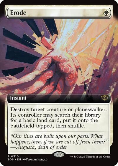 Erode (Extended Art) (Secrets of Strixhaven) Near Mint Foil