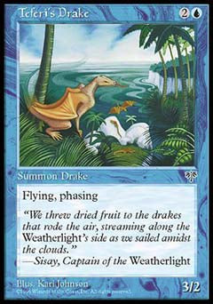 Teferi's Drake (Mirage) Light Play