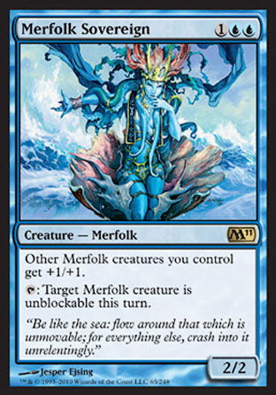 Merfolk Sovereign (Magic 2011 Core Set) Light Play