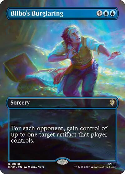 Bilbo's Burglaring (Borderless) (The Hobbit: Eternal-Legal) Light Play Foil