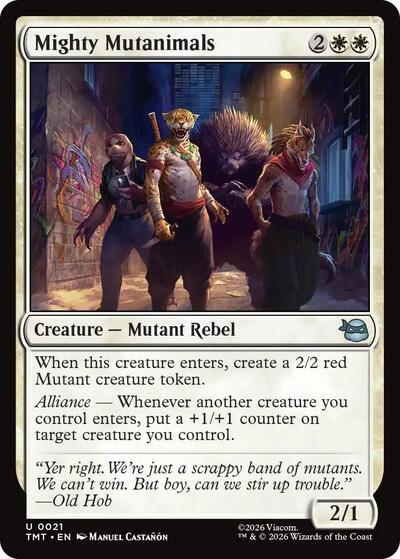 Mighty Mutanimals (Teenage Mutant Ninja Turtles) Light Play