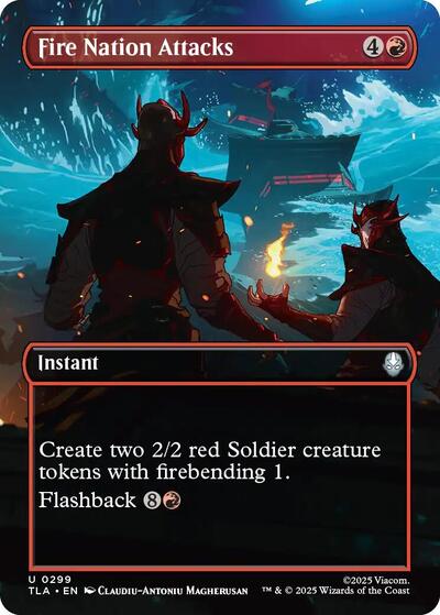Fire Nation Attacks (Borderless) (Avatar: The Last Airbender) Light Play