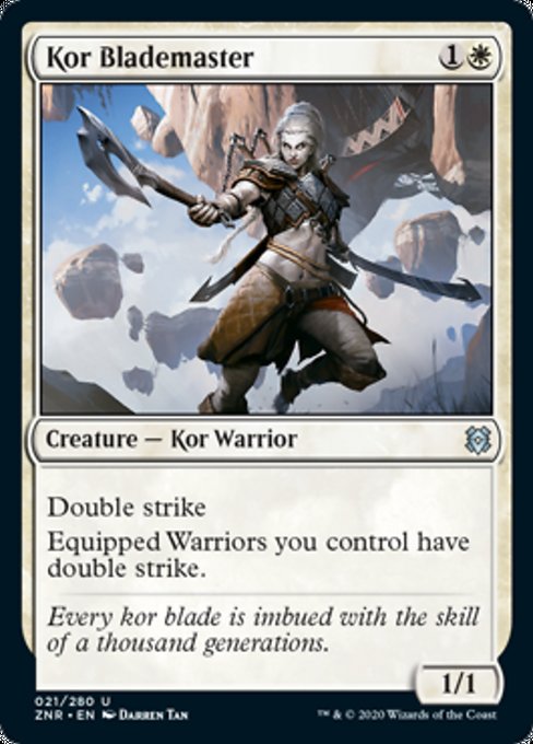 Kor Blademaster (Zendikar Rising) Light Play