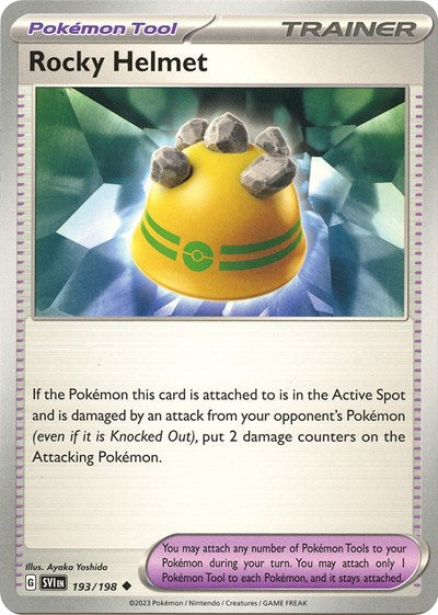Rocky Helmet (Scarlet and Violet: Base Set) Light Play Reverse Holofoil