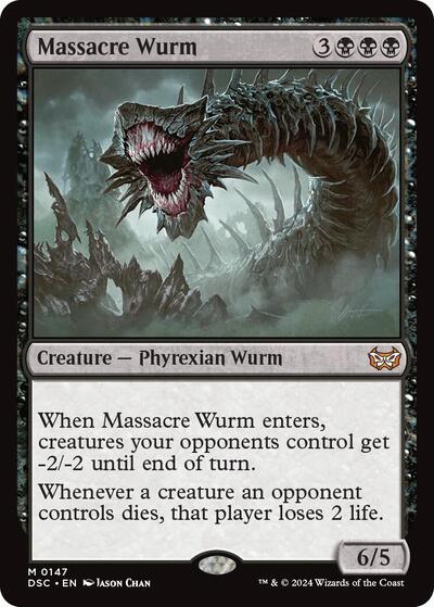 Massacre Wurm (Commander: Duskmourn: House of Horror) Near Mint