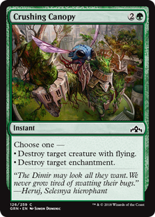 Crushing Canopy (Guilds of Ravnica) Light Play