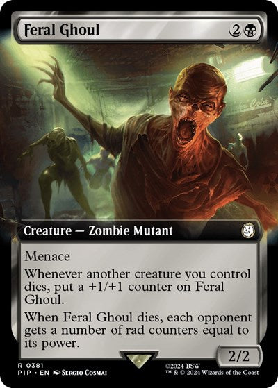 Feral Ghoul (Extended Art) (Universes Beyond: Fallout) Light Play