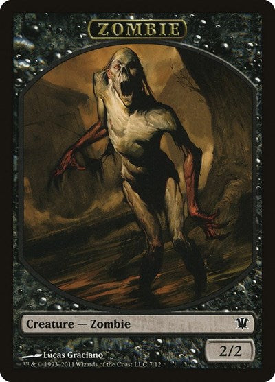 Zombie Token (7) (Innistrad) Light Play