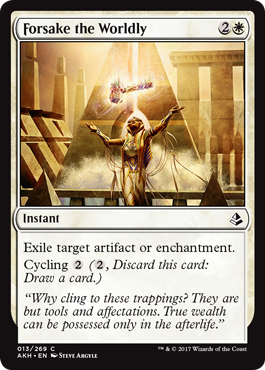 Forsake the Worldly (Amonkhet) Light Play