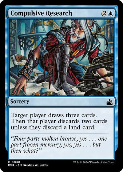 Compulsive Research (Ravnica Remastered) Light Play