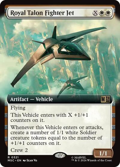 Royal Talon Fighter Jet (Extended Art) (Commander: Marvel Super Heroes) Light Play