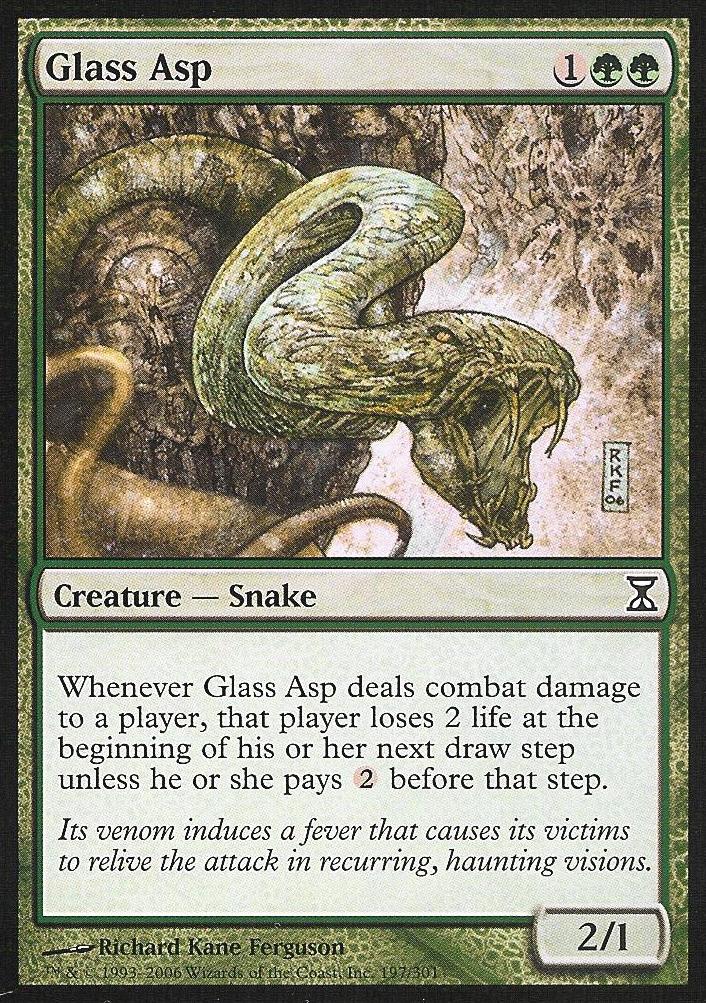 Glass Asp (Time Spiral) Light Play