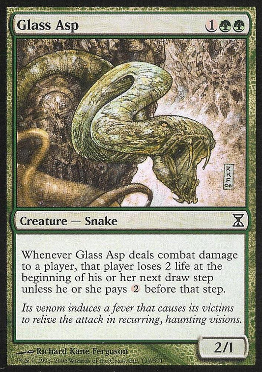 Glass Asp (Time Spiral) Light Play