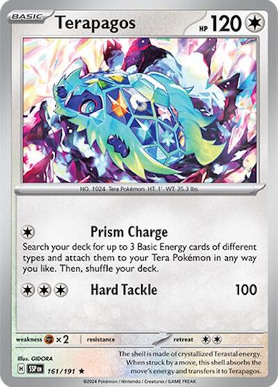 Terapagos (SV08: Surging Sparks) Light Play Holofoil