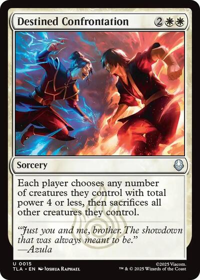 Destined Confrontation (Avatar: The Last Airbender) Light Play Foil