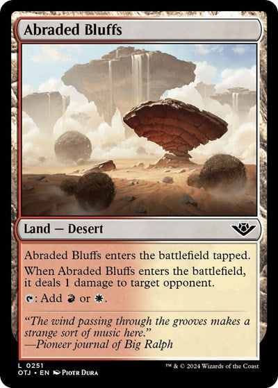 Abraded Bluffs (Outlaws of Thunder Junction) Light Play Foil