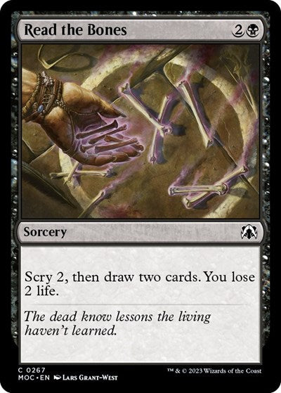 Read the Bones (Commander: March of the Machine) Light Play