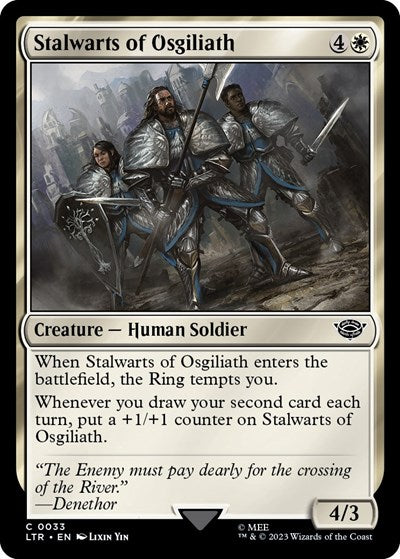 Stalwarts of Osgiliath (Universes Beyond: The Lord of the Rings: Tales of Middle-earth) Light Play Foil