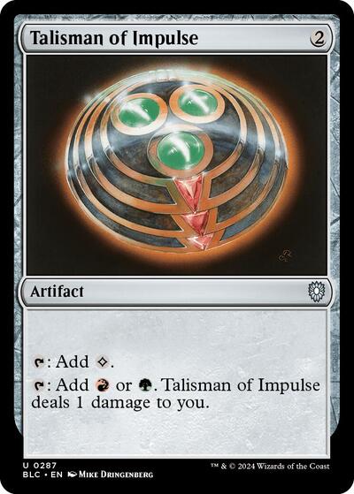 Talisman of Impulse (Commander: Bloomburrow) Light Play