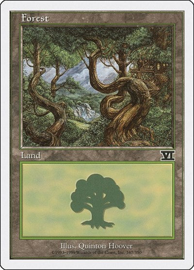 Forest (347) (Classic Sixth Edition) Damaged / Poor