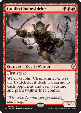 Goblin Chainwhirler (Dominaria) Medium Play