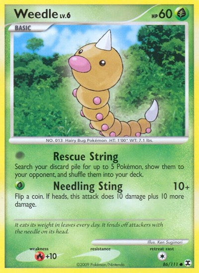 Weedle (Rising Rivals) Medium Play