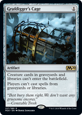 Grafdigger's Cage (Magic 2020 Core Set) Light Play Foil