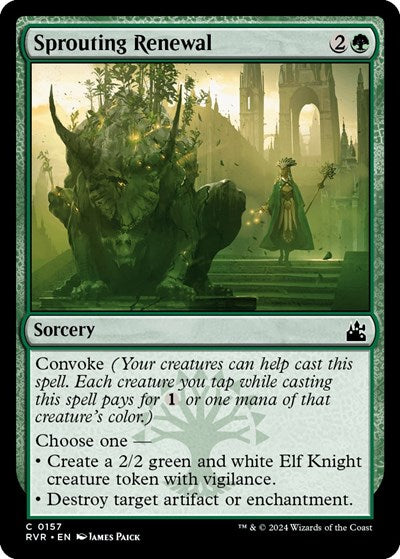 Sprouting Renewal (Ravnica Remastered) Light Play