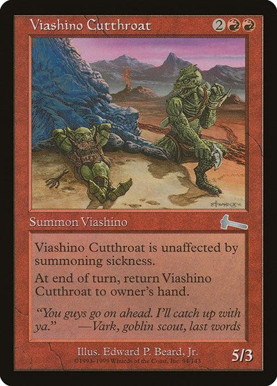 Viashino Cutthroat (Urza's Legacy) Light Play