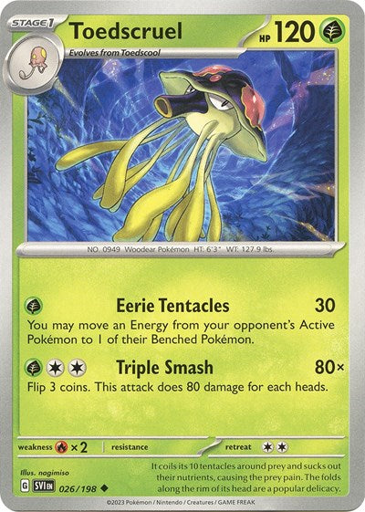 Toedscruel (Scarlet and Violet: Base Set) Light Play