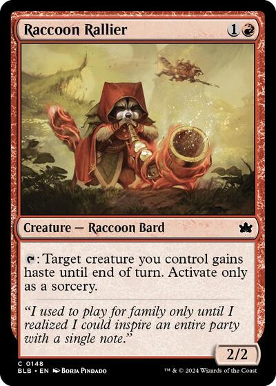 Raccoon Rallier (Bloomburrow) Light Play