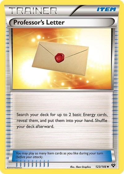 Professor's Letter (XY Base Set) Damaged / Poor